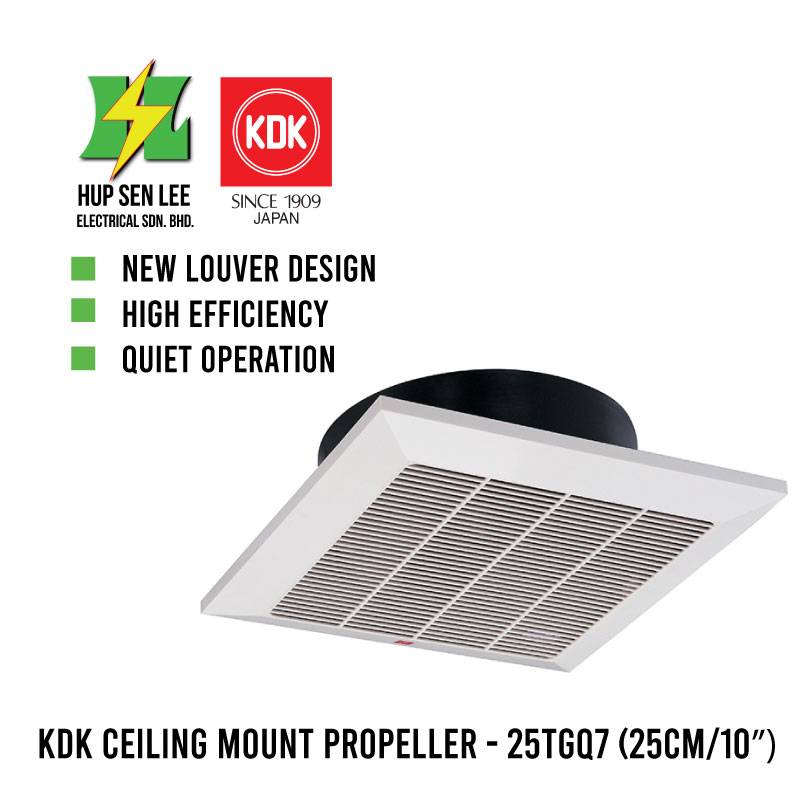 KDK Ceiling Mount Propeller 25TGQ7 Exhaust Fan (25cm/10″)