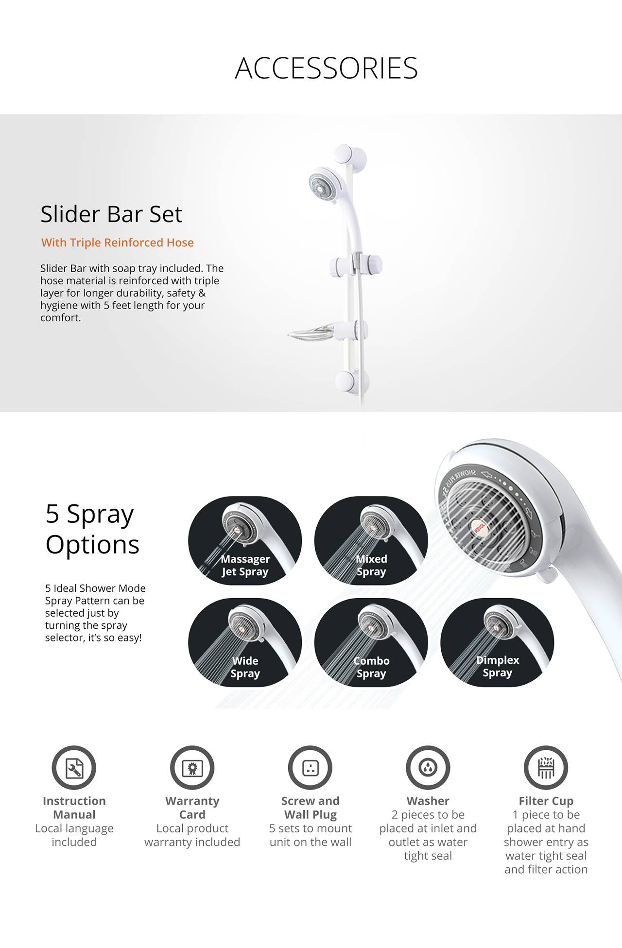 JOVEN 838P INSTANT BOOSTER PUMP WATER HEATER