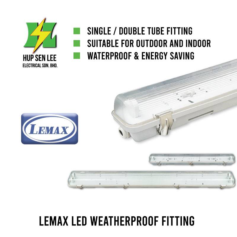 LEMAX LED Anti Corrosive Weatherproof Waterproof Fitting T8 LED 2