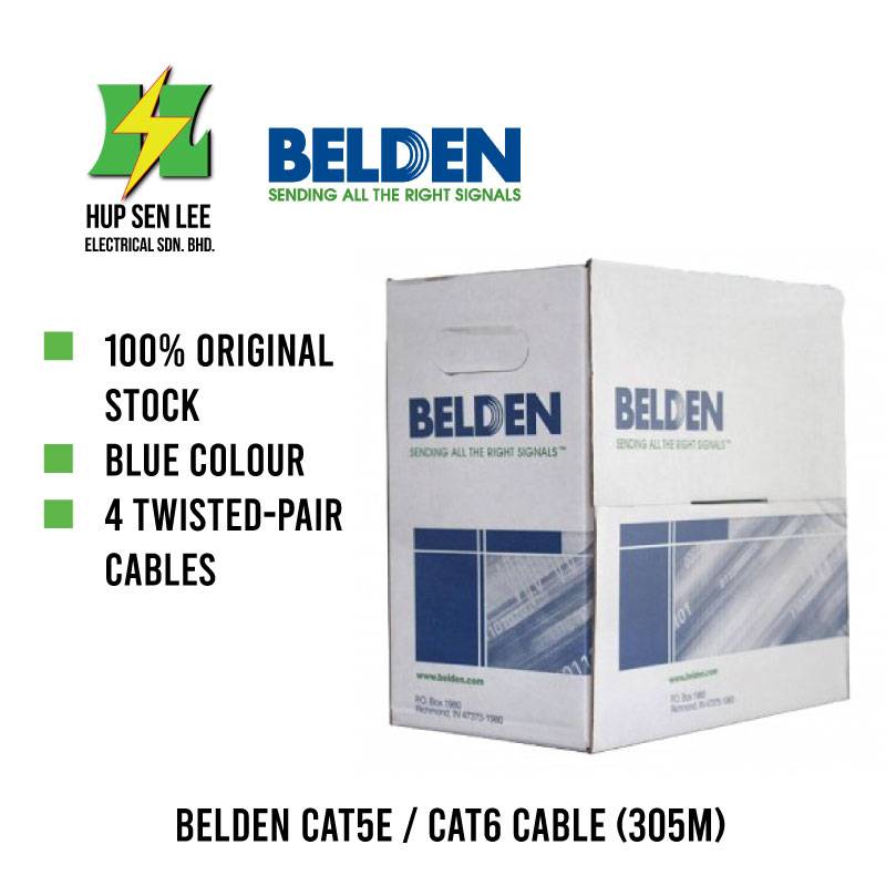 Belden Cat5e OR Cat6 Full Copper Cable (305M)