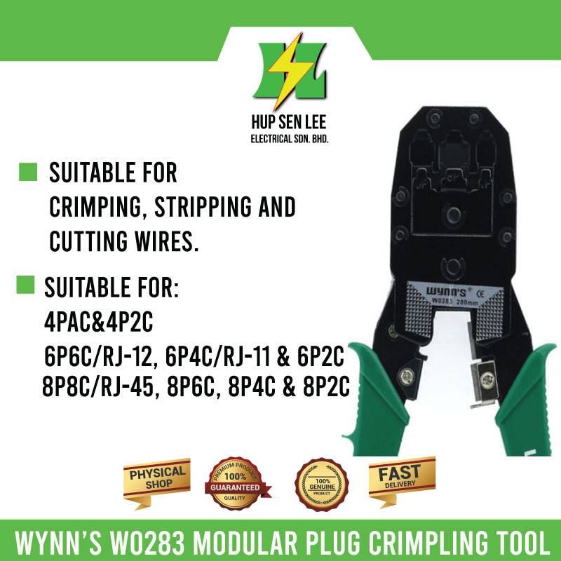 WYNN S W0283 MODULAR PLUG CRIMPING TOOL