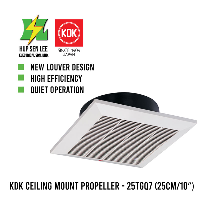 KDK Ceiling Mount Propeller 25TGQ7 Exhaust Fan (25cm/10″)