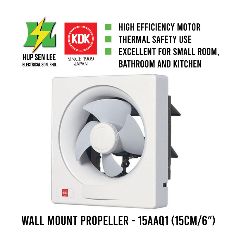 KDK 15AAQ Wall Mount Exhaust Fan (15cm/6″)