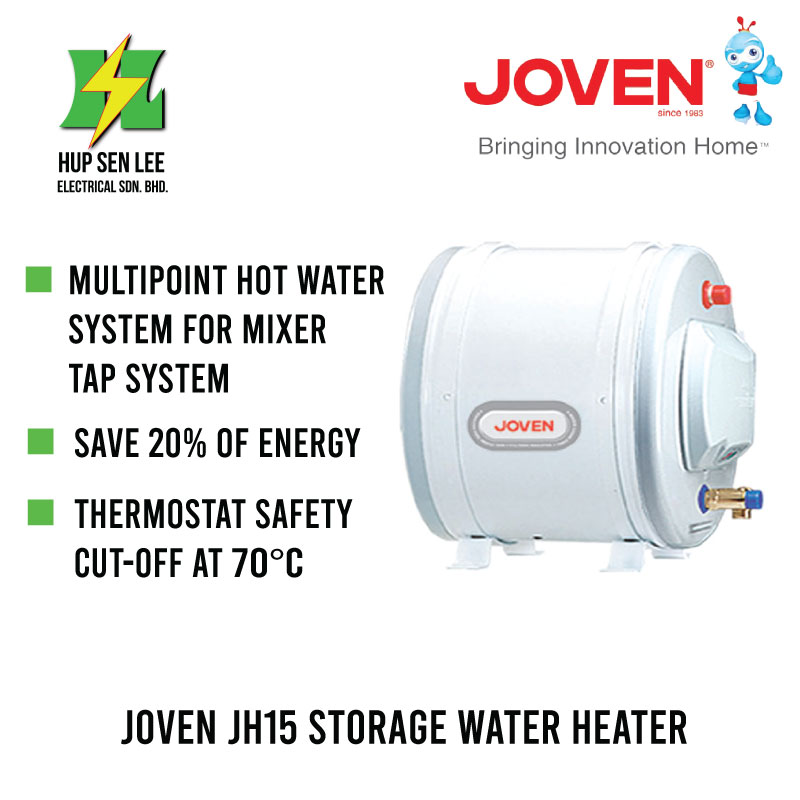 JOVEN JH15 STORAGE WATER HEATER (HORIZONTAL)