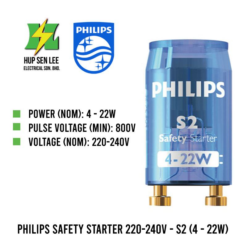 PHILIPS FLUORESCENT LAMPS SAFETY STARTER S2 (422w)
